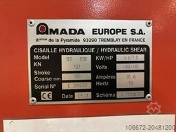 AMADA PROMECAM GS 630 CNC  PNEUMATIC SHEET SUPPORTS