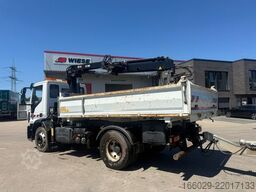 IVECO 140E250 Kipper mit HIAB Kran möglich mitAnhänger