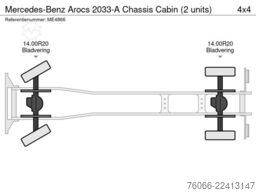 Mercedes-Benz Arocs 2033-A Chassis Cabin (2 units)