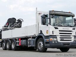 SCANIA P 400 Pritsche Kran HIAB 377 E Funk Euro 5