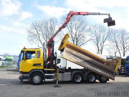 Scania G450 8X4 KIPPER + PALFINGER KRAAN