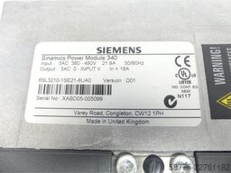 Siemens 6SL3210-1SE21-8UA0 Sinamics Power Module 340 SN: XABD05-005099