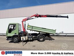Iveco ML100E19 4x2, Kran HMF 810-K2, 2x AHK