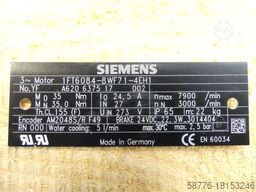 Siemens 1FT6084-8WF71-4EH1 Synchronservomot. SN YFA620637517002 -  -