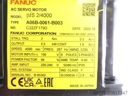 Fanuc A06B-0061-B003 AC Servomotor SN: C22ZF179D mit Pulsecoder A860-2020-T301