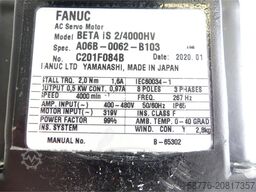 Fanuc A06B-0062-B103 AC Servomotor SN: C201F084B mit Pulsecoder A860-2020-T301