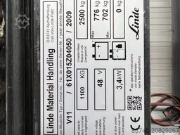 LINDE V 11 - Rail Guidance !! Cabin 1000 MM !! DOUBLE steering !!
