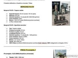 Blocco macchine utensili USATE torni,trapani,trapani radiali,frese,mola