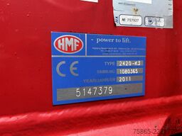 DAF CF 85 360 Euro 5 / HMF 2420 K3 Crane - Remote C...