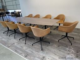 Designermöbel office furniture Vitra, Menu, table chairs