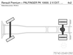 Renault Premium + PALFINGER PK 10000.  2 X EXT.  + REMO...