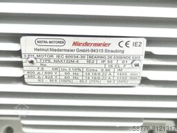  Niedermeier NAX132M-4 Drehstrommotor SN:121016543