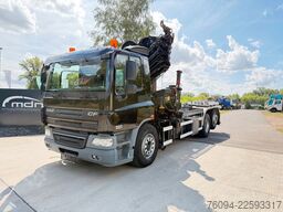 DAF CF 6x2 lift/lenk Abrollkipper KRAN 22m FUNK