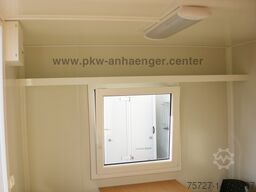 Vezeko MOBI3200 Bauwagen 6-Personen 1300kg 313x217x212cm Mannschaftswagen Aufenthaltswagen