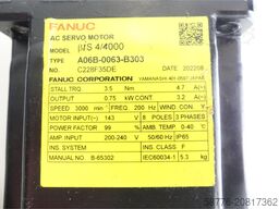 Fanuc A06B-0063-B303 AC Servomotor SN: C228F35DE mit Pulsecoder 860-2020-T301