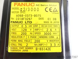 Fanuc A06B-0373-B075 AC Servomotor SN: C018F3297 mit Pulsecoder A860-0360-T001