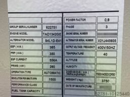 Volvo TAD1342GE - 385 kVA Generator - DPX-18878.1