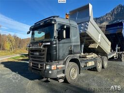 Scania G480 6x4 snow rigged tipper truck w/ two sets of t