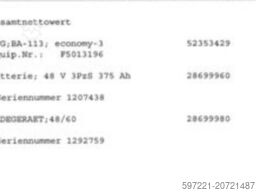 Jungheinrich EFG BA 115 Baujar 12.2024 Triplex 371 Stunden