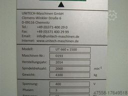Unitech UT 660 x 1500