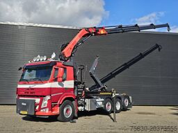 Volvo FM 420 8x2 / HIAB HOOKLIFT + 30 t/m CRANE - KRAN
