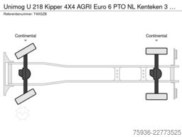 Unimog U 218 Kipper 4X4 AGRI Euro 6 PTO NL Kenteken 3 ...