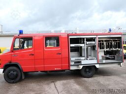 mercedes-benz 814 D LF 8/6 DoKa AHK Löschwassertank 600L Schlingmann
