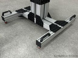 Heavy-Duty Robot Pedestal on Wheels Made for UR10
