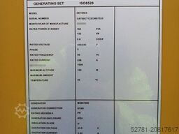 CAT DE165E0 - 165 kVA Generator - DPX-18016