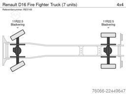Renault D16 Fire Fighter Truck (7 units)