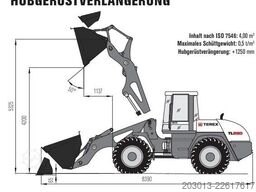 TEREX TL260 Radlader 15,8 T *8.000 h *Longarm *40 km/h