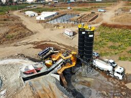 FABO Mobile Concrete Batching Plant 100 m3/h Mobile Concrete Batching Plant