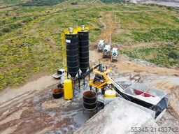 FABO Mobile Concrete Batching Plant 100 m3/h Mobile Concrete Batching Plant