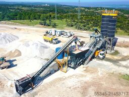 FABO Mobile Concrete Batching Plant 120 m3/h Mobile Concrete Batching Plant