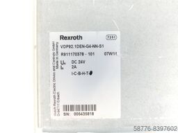 Rexroth VDP92.1DEN-G4-NN-S1 Bedientafel MNR: R911170378 - 101 SN:005435818