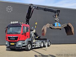 MAN TGS 35.430 8x4-4 BL / HAAKARM + Z KRAAN / CRANE