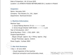 TOA TX-16 fully automated dumpling machine