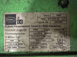 Stahlcranes Zweischienenkatze 16/4t AS6 + SH5