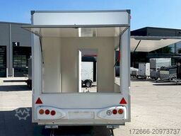 Blyss H15362HN | WEISS 360X203X230CM 1500KG VERKAUFSANHÄNGER | 2X VERKAUFSKLAPPE