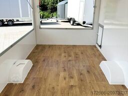 Blyss H15362HN | WEISS 360X203X230CM 1500KG VERKAUFSANHÄNGER | 2X VERKAUFSKLAPPE