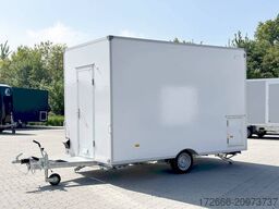 Blyss H15362HN | WEISS 360X203X230CM 1500KG VERKAUFSANHÄNGER | 2X VERKAUFSKLAPPE