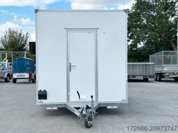 Blyss H18422HN | WEISS 420X223X230CM 1800KG VERKAUFSANHÄNGER | 2X VERKAUFSKLAPPE