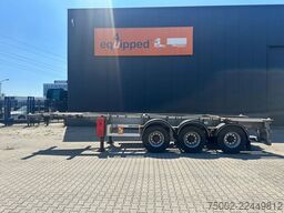 Van Hool 3-ASSIGE OPLEGGER 20FT/30FT ADR CHASSIS / galva...
