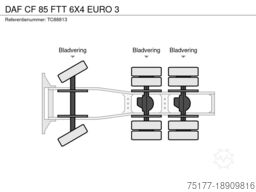 DAF CF 85 FTT 6X4 EURO 3