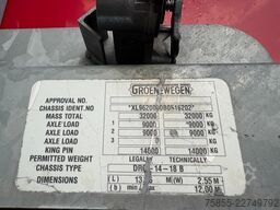 Groenewegen DRO-14-18B 2-Axle Tautiner / BPW Axles / Steeri...
