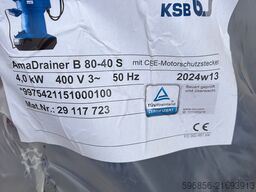 KSB AmaDrainer B 80-40 S 4.0 kW KSB AmaDrainer B 80-40 S 4.0 kW