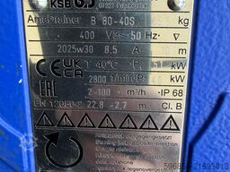 KSB AmaDrainer B 80-40 S 4.0 kW KSB AmaDrainer B 80-40 S 4.0 kW