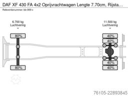 DAF XF 430 FA 4x2 Oprijvrachtwagen Lengte 7.70cm, R...