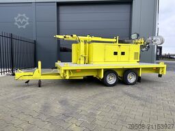 Atlas Copco Unique generator with light pole on trailer!