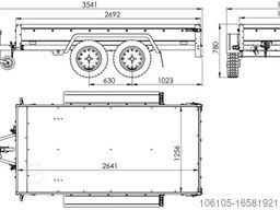 Unitrailer GARDEN TRAILER 264/2 KIPP MIT HOCHPLANE